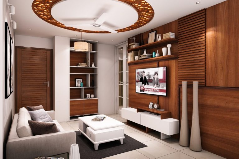 walnut living interior
