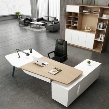 Modern Melamine Director Table with imported legs – UDL DT-414