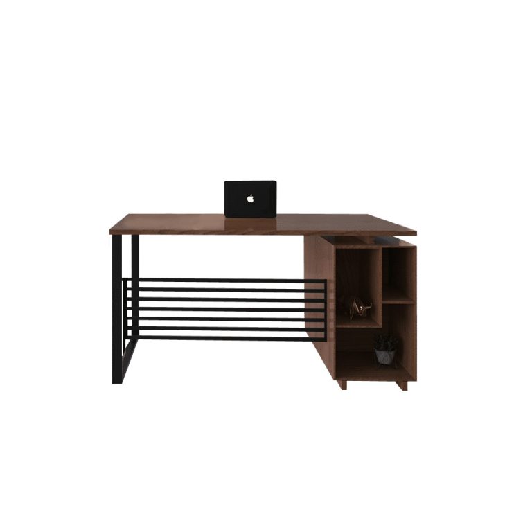 UDL MT-509 office manager desk with metal frame, melamine board top and drawer unit