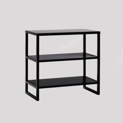 Best tea trolley price in Bangladesh - Modern black metal 3-tier cart