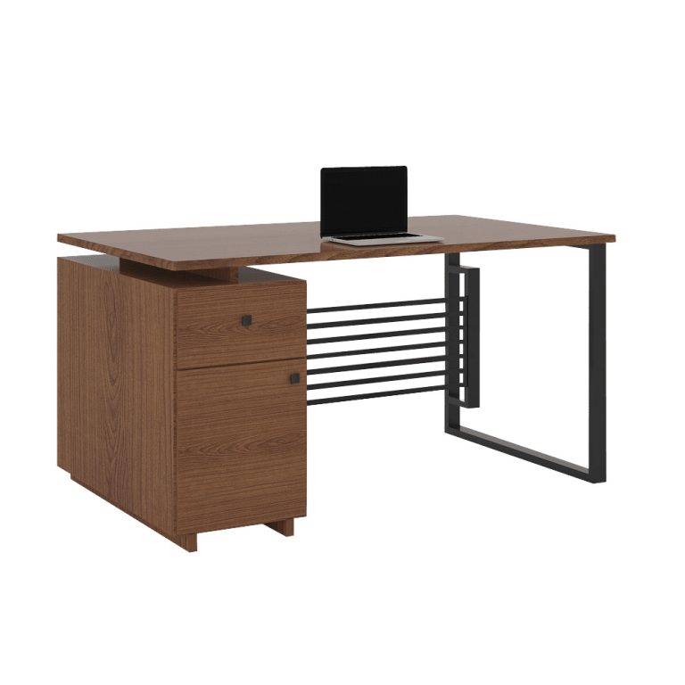 UDL MT-509 office manager desk with metal frame and melamine board drawers