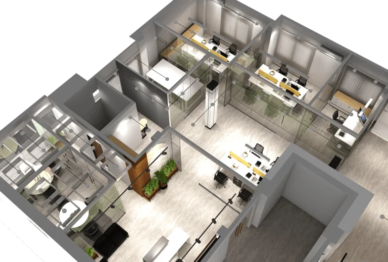 3D Office Layout - Aim Global