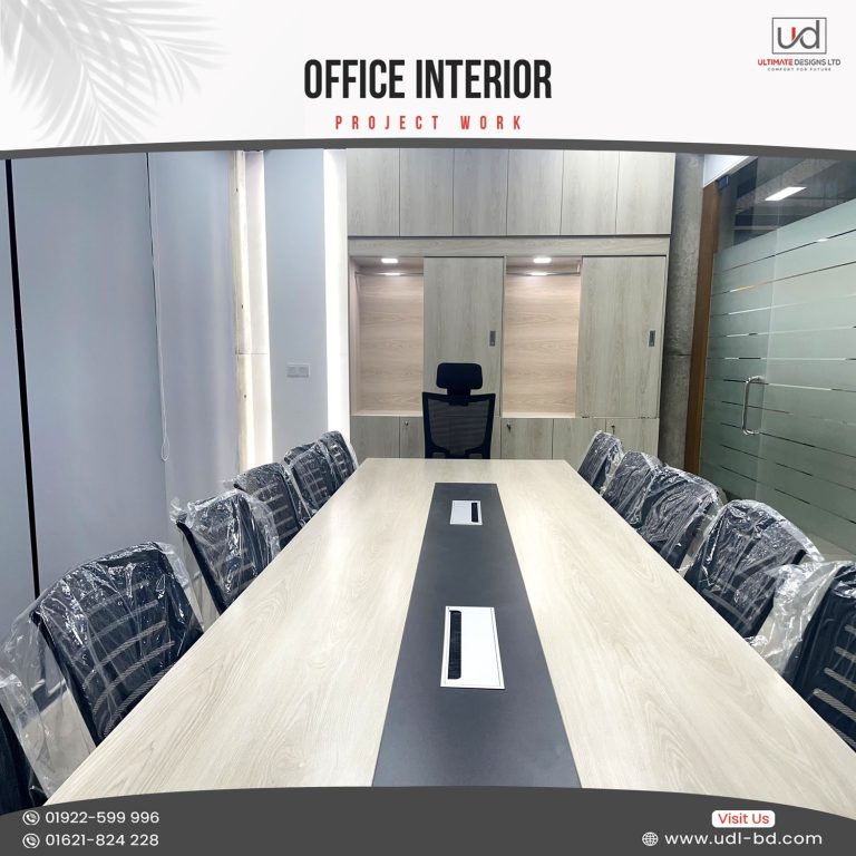 Custom Conference Table with Cable Management
