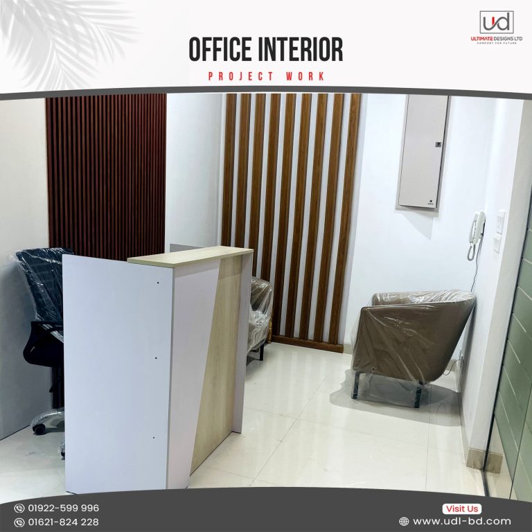 Reception Desk with Logo Display