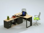 Executive Office Director Table with Side Storage – Modern Office Furniture