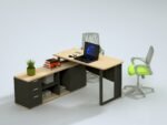Executive Office Director Table with Side Storage – Modern Office Furniture