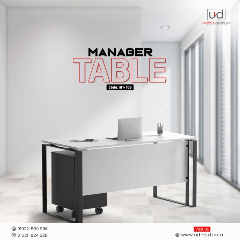 White Manager Table MT-106