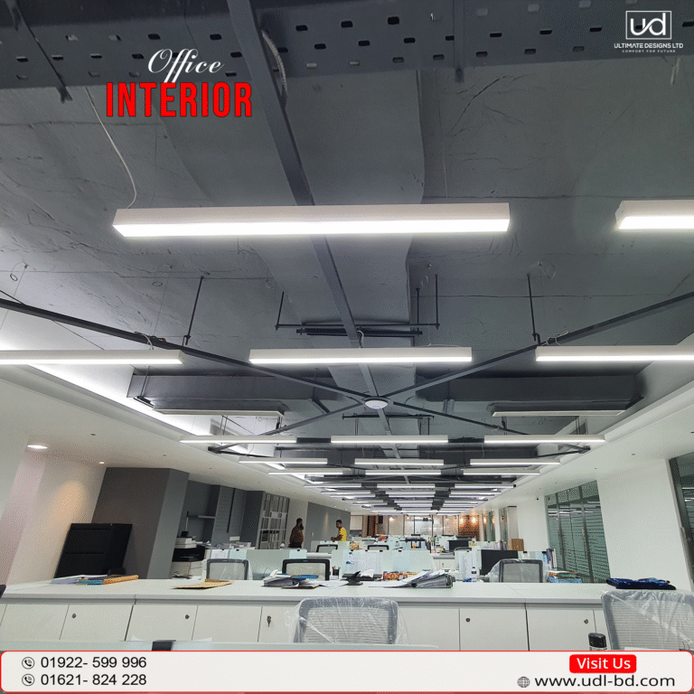 Premium Office Workstation with LED Lighting