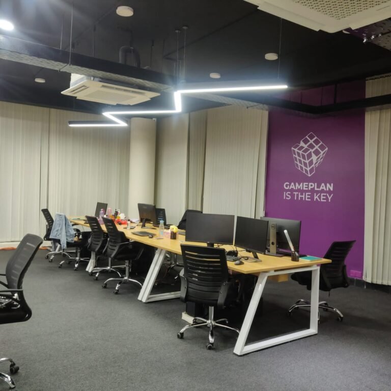 Purple Care Office Workstation Interior