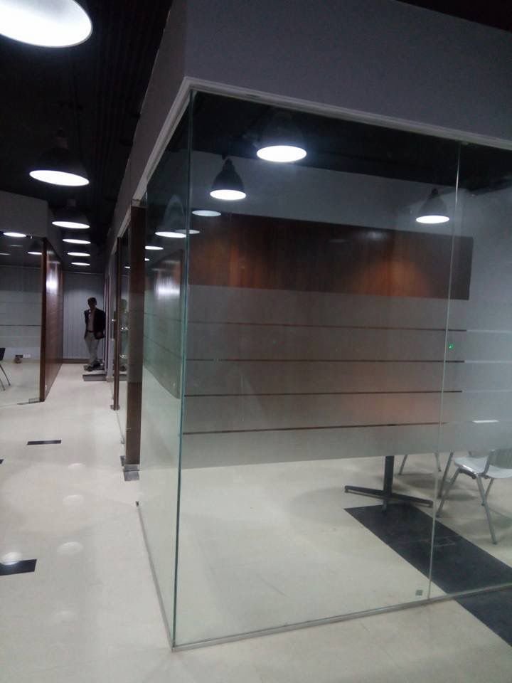 Office Glass Partition View
