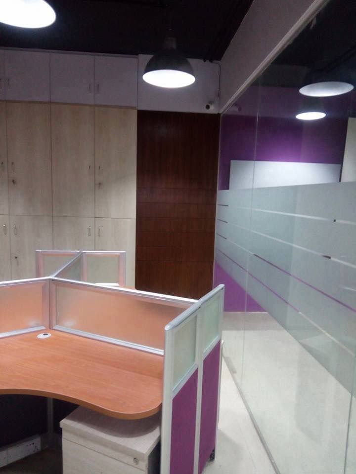 Wooden Panel & Workstation Corner