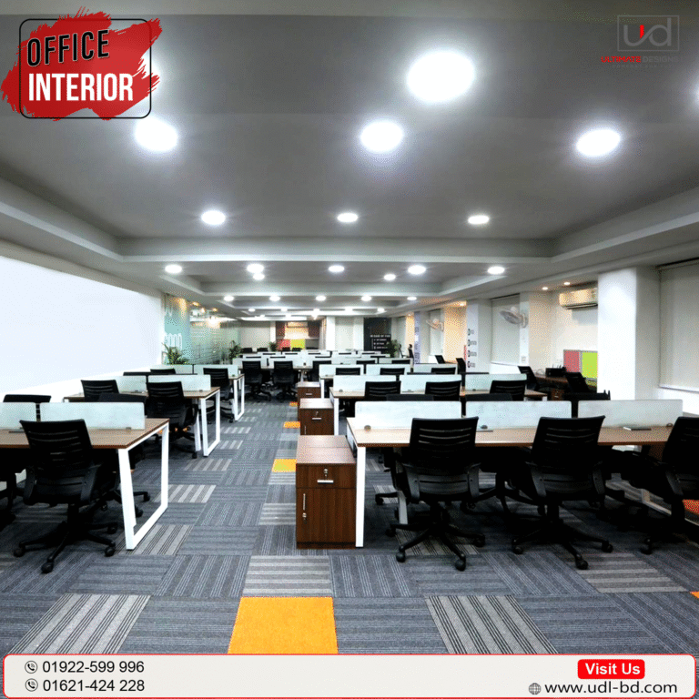 Workstation Area with Carpet Flooring