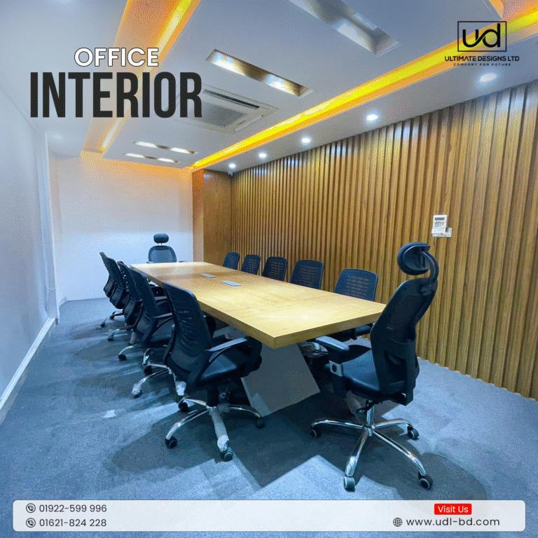 Evaly Wooden Panel Meeting Room