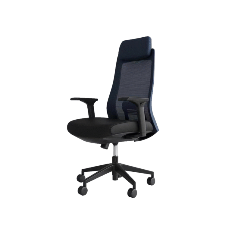 Vintage Director Chair UDL A3905 in deep brown with ergonomic high-back and padded arms.