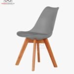 UDL Gray Tulip Chair Minimalist Design