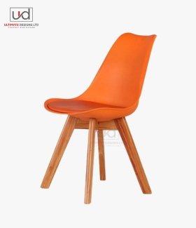 UDL Orange Tulip Dining Chair for Interior Design