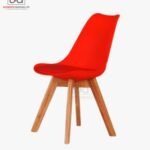 Bold Red UDL Tulip Chair for Modern Dining