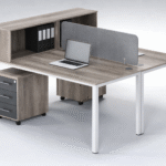 UDL OWS-827, 2-Person Workstation with Integrated Storage Cabinet