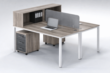 UDL OWS-827, 2-Person Workstation with Integrated Storage Cabinet