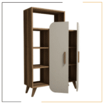 Open shelf wooden cabinet structure with modern design