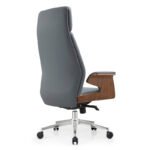 Imperial Director Chair-UDL 6801A showing ergonomic high-back design and wooden armrests.