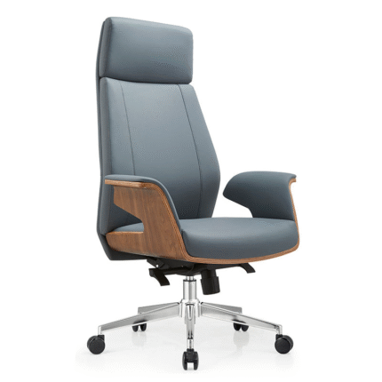 Imperial Director Chair-UDL 6801A showing ergonomic high-back design and wooden armrests.