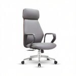 Soft Edge Director Chair UDL 6832A in elegant cream color front view.