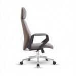 Soft Edge Director Chair UDL 6832A in elegant cream color front view.