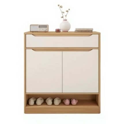 Modern Laminated Shoe Cabinet - UDL SR-2811 Entryway Storage