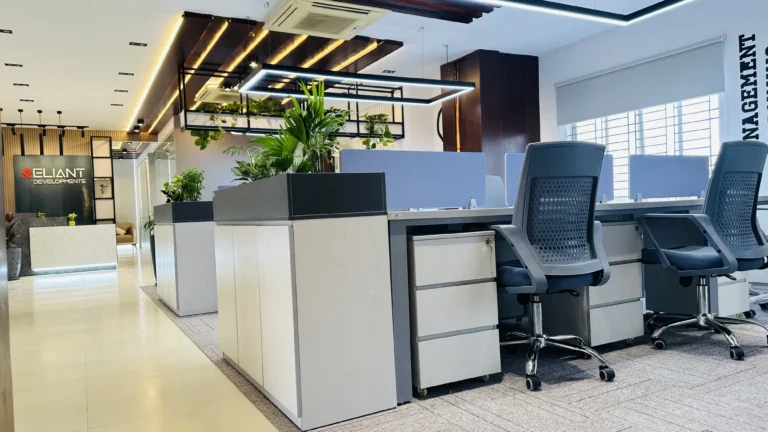 Modern Office Workstation Setup