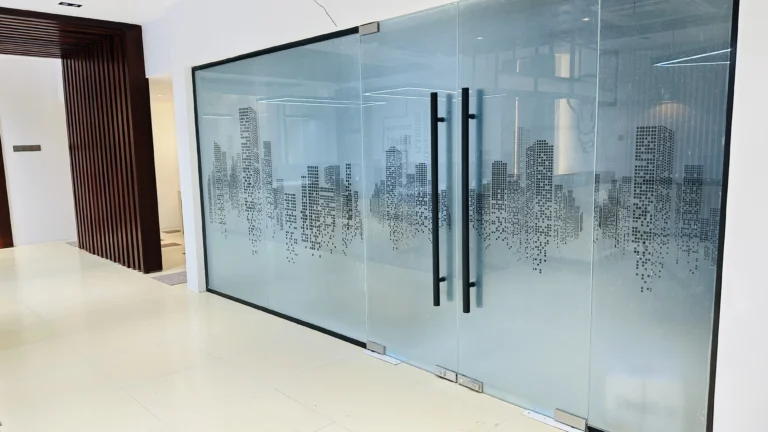 Frosted Glass Office Partition