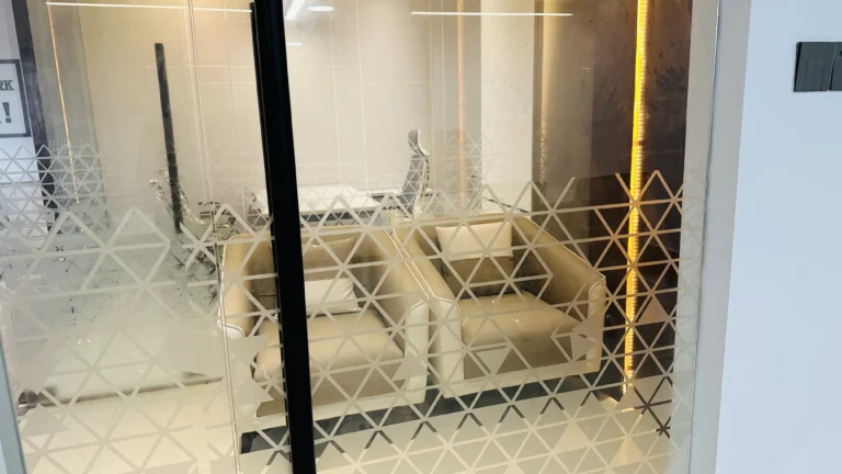 Frosted Glass Meeting Partition