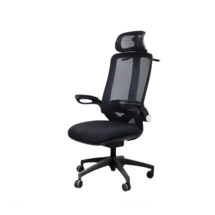 Ergonomic Executive Director Chair UDL A01-Black Side Profile by Ultimate Designs Ltd