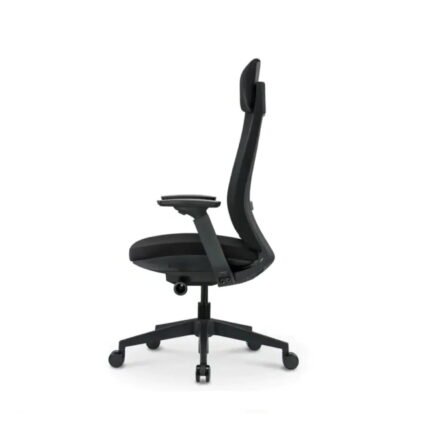 Vintage High Back Director Chair UDL A3905 side profile showing back curve and armrest placement by Ultimate Designs Ltd